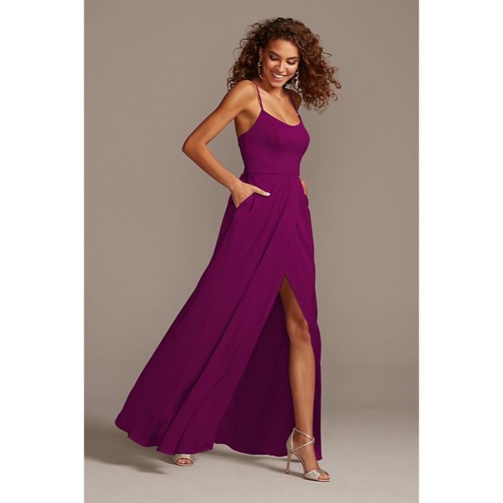 David’s Bridal Sangria Bridesmaid Dress